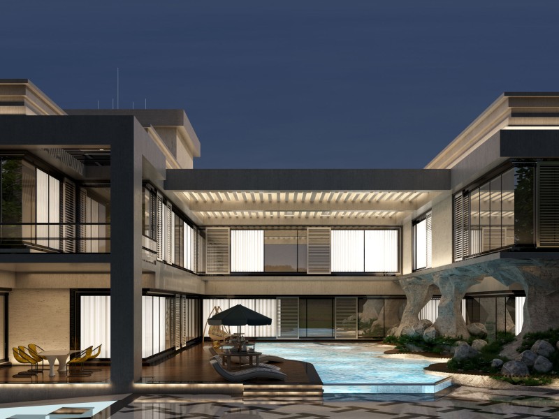 迪拜的别墅建筑设计