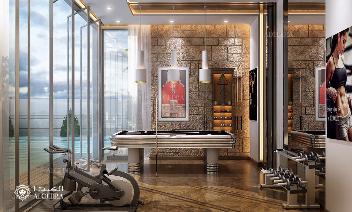 Interior design for gym